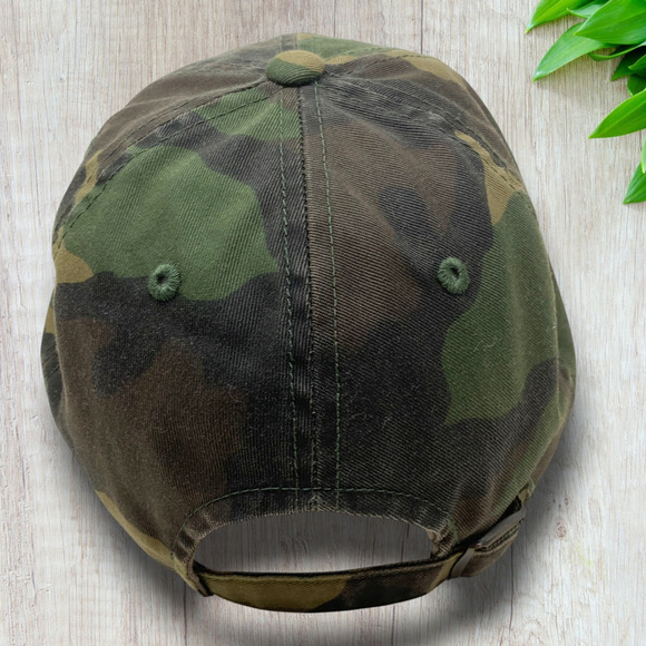 American Needle California Republic Dad Hat Strapback Cap Camo Camouflage OSFM - Picture 5 of 8